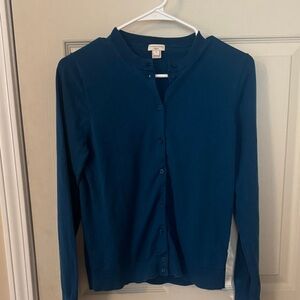 J. Crew Women's Blue Cardigan Sweater